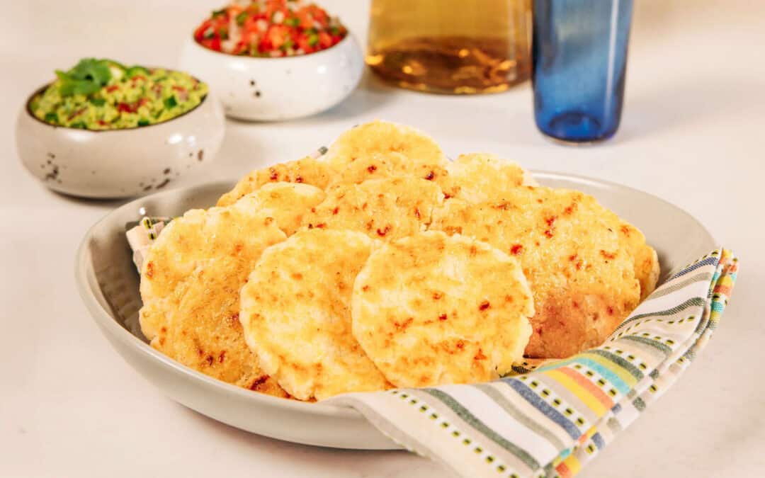 Cheesy Hominy Gorditas