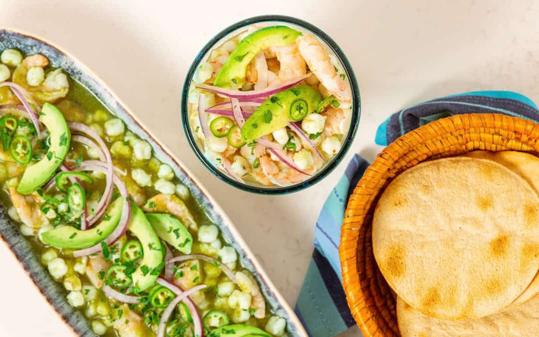 Hominy & Shrimp Aguachile